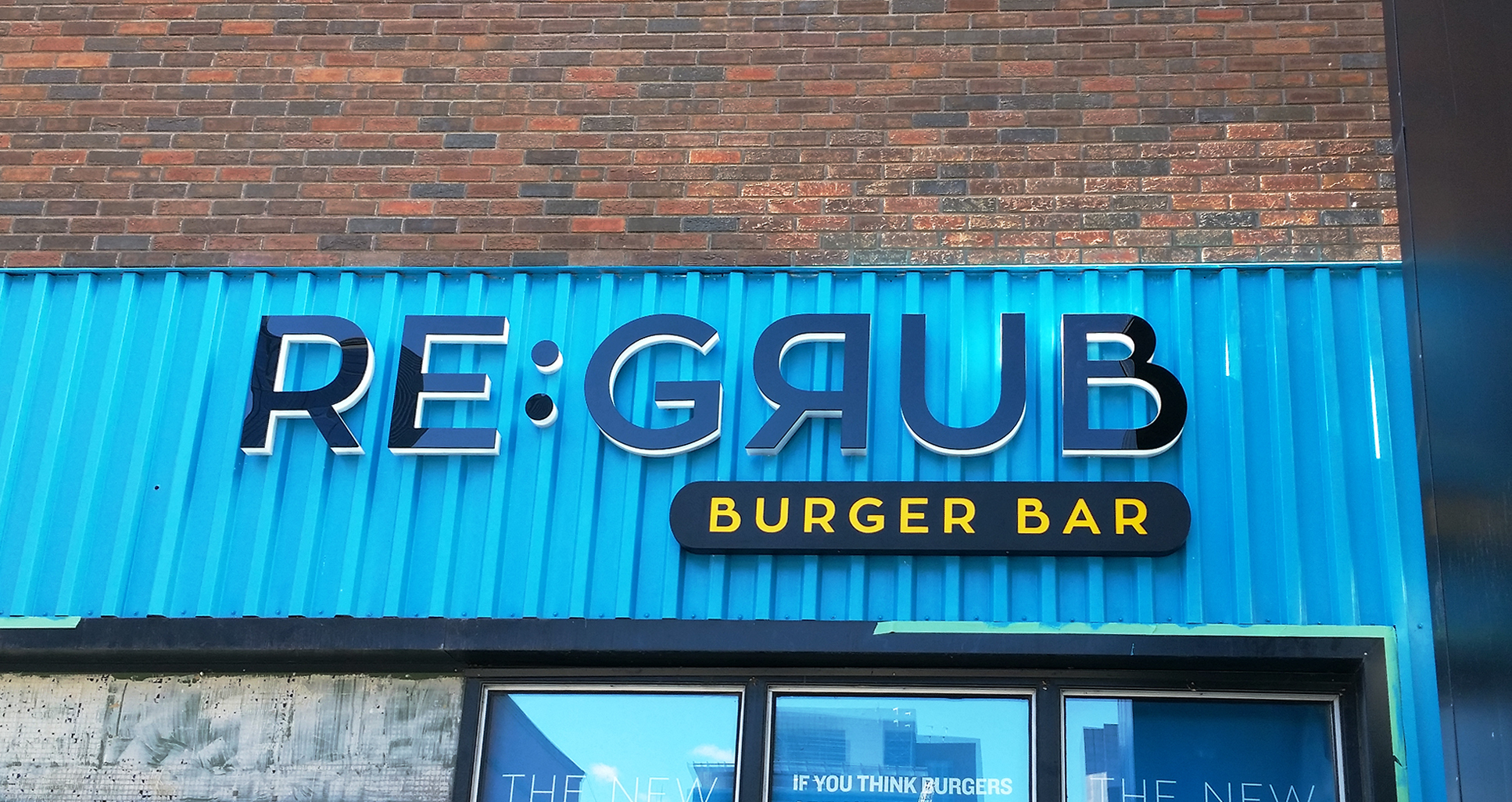 Regrub Burger Bar LED Side-lit Channel Letter Sign by Topmade