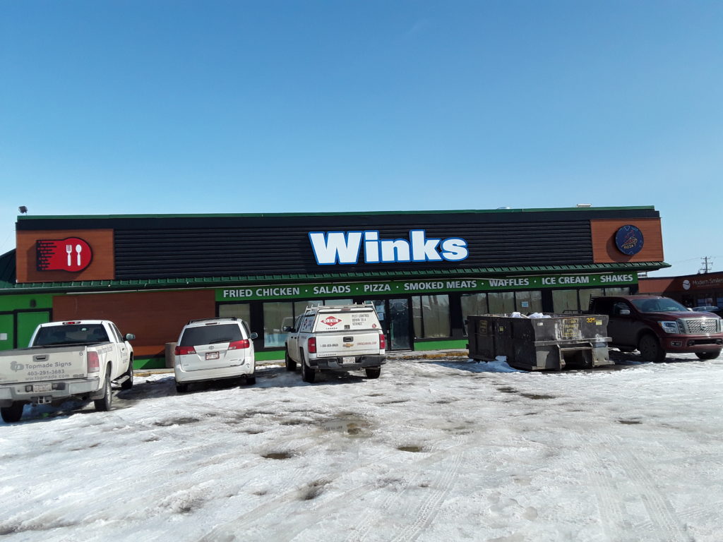 WINKS Store 9707 100 Street, Grande Prairie, AB. by Topmade Calgary